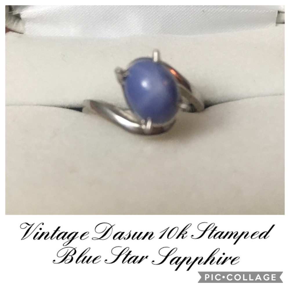 Vintage Dason 10K Stamped Blue Star Sapphire
